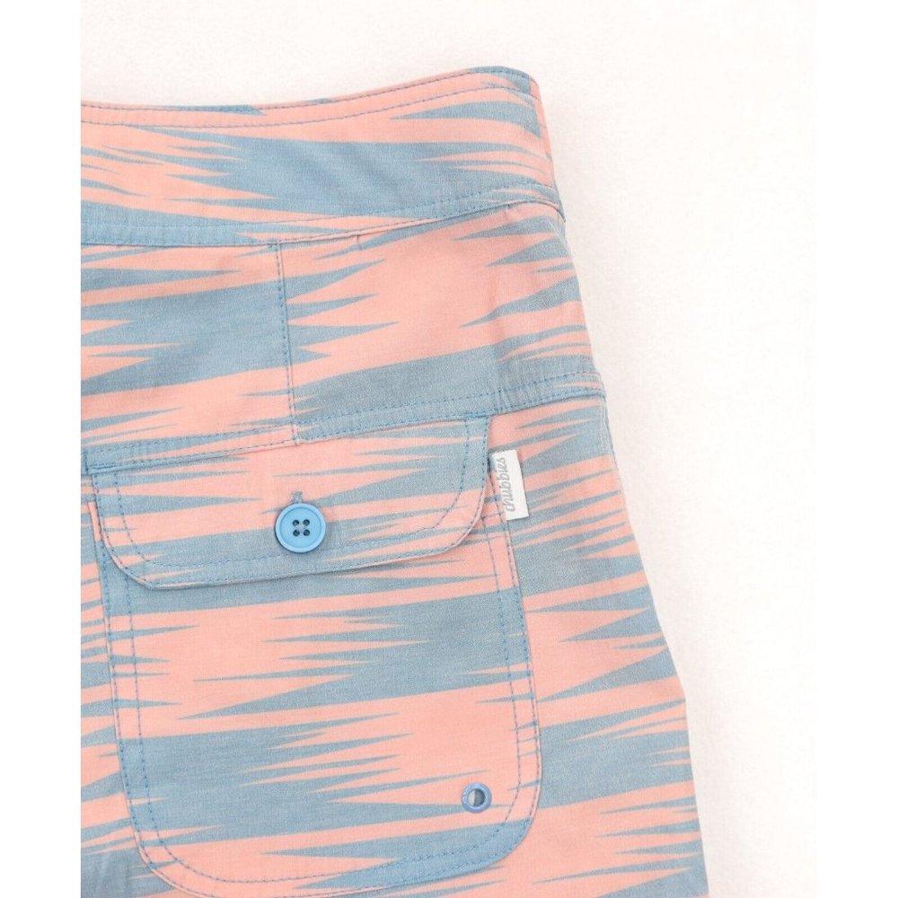 Chubbies Board Shorts Mens 32 Red Pink Blue Unlined  6” Inseam Swim Trunks - Picture 3 of 5